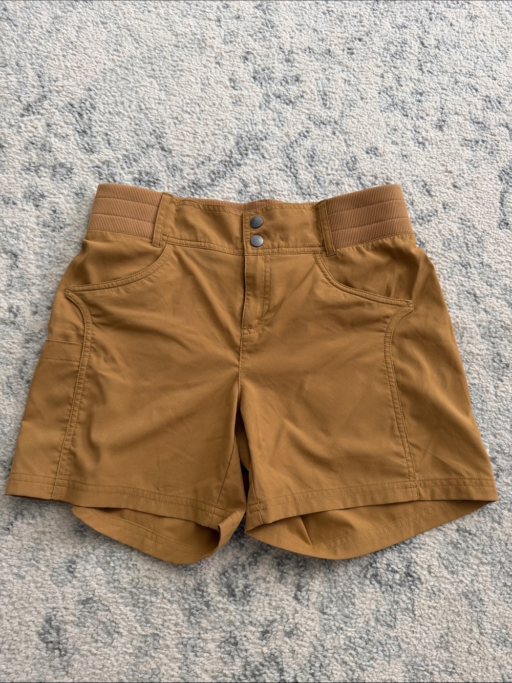 Title Nine Women's Mustard Yellow High-Rise Athletic Shorts